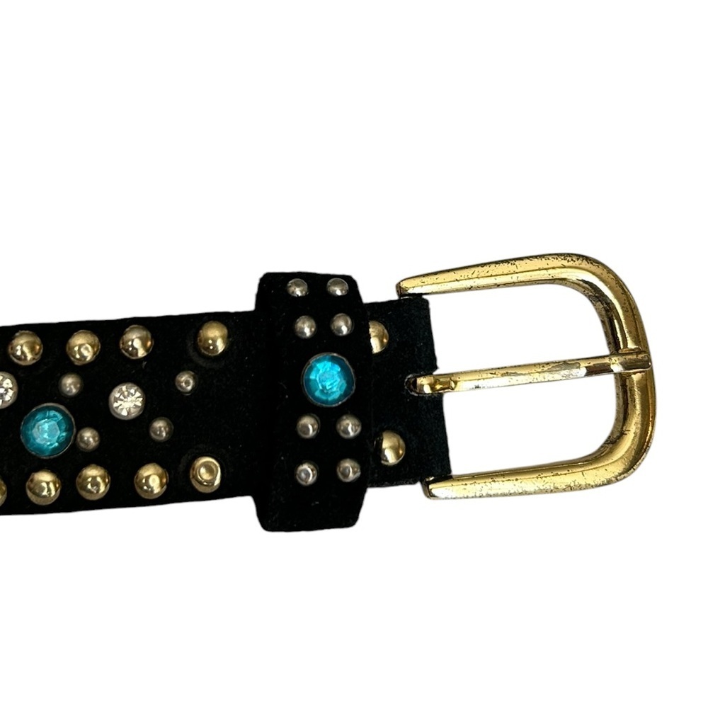 Free People Black Studded Suede Belt - Picture 4 of 10